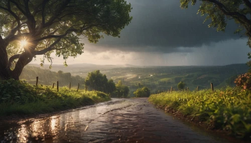 the sun and the rain,golden rain,rainstorm,storm ray,after the rain,monsoon,rain field,after rain,cloudburst,after the storm,tuscany,heavy rain,thunderstorm,hobbiton,rainy season,rain cloud,raincloud,northern black forest,rain shower,rural landscape,Photography,General,Commercial