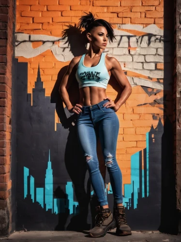muscle woman,santana,maria bayo,toni,strong woman,fitness and figure competition,fitness model,jeans background,woman strong,fitness professional,catrina,eva,rhea,strong women,muscular,tiana,hard woman,ash leigh,brick wall background,abs,Unique,Paper Cuts,Paper Cuts 10
