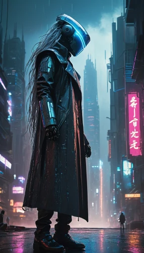 cyberpunk,electro,mute,futuristic,dystopian,echo,streampunk,vapor,dystopia,shinjuku,scifi,samurai,hk,cyber,raindops,elektroboot,sci - fi,sci-fi,pedestrian,walking in the rain,Illustration,Realistic Fantasy,Realistic Fantasy 16