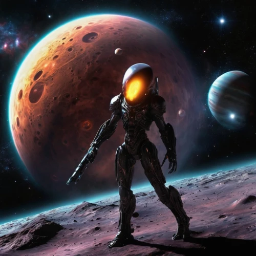 violinist violinist of the moon,red planet,mission to mars,robot in space,sci fiction illustration,space art,spacesuit,astronaut,astronautics,space-suit,moon walk,space suit,space voyage,lunar landscape,sci fi,space,spaceman,planet mars,space walk,binary system,Conceptual Art,Sci-Fi,Sci-Fi 30