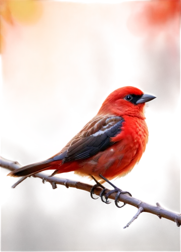 scarlet tanager,red feeder,scarlet honeyeater,crimson finch,northern cardinal,red cardinal,male northern cardinal,tanager,red bird,red finch,red beak,summer tanager,cardinals,cardinal,red headed finch,red avadavat,red bunting,cardinalidae,flame robin,song bird,Illustration,Realistic Fantasy,Realistic Fantasy 39