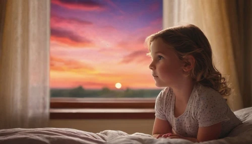 relaxed young girl,mystical portrait of a girl,child portrait,girl in a long,little girl in pink dress,world digital painting,children's background,lonely child,little girl reading,digital compositing,girl sitting,the little girl,girl praying,child's frame,photo painting,the little girl's room,window to the world,window curtain,romantic portrait,the girl in nightie,Photography,General,Cinematic