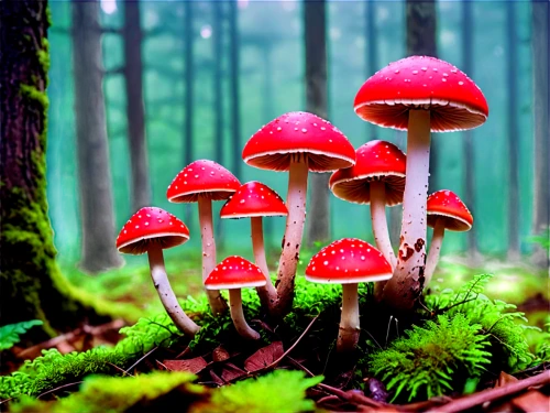 mushroom landscape,forest mushrooms,toadstools,forest floor,forest mushroom,crown caps,happy children playing in the forest,fairy forest,mushrooms,mushroom island,agaricaceae,fungi,fairytale forest,fungus,medicinal mushroom,lingzhi mushroom,amanita,umbrella mushrooms,red cap,cartoon forest,Conceptual Art,Sci-Fi,Sci-Fi 27