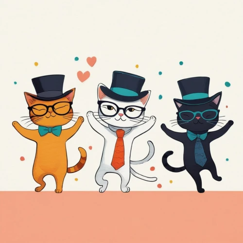 cat family,two cats,vintage cats,cat vector,oktoberfest cats,cats,cat lovers,cartoon cat,cat cartoon,cute cartoon image,felines,kittens,cat frame,animals play dress-up,wedding glasses,valentine clip art,glasses penguin,the cat and the,anthropomorphized animals,cat love,Conceptual Art,Fantasy,Fantasy 09
