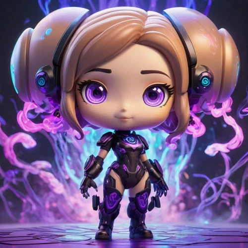 monsoon banner,chibi girl,custom portrait,lux,chibi,show off aurora,meteora,scandia gnome,twitch icon,cancer icon,mara,edit icon,gara,mezzelune,nova,honmei choco,elza,purple background,medusa gorgon,violet,Unique,3D,3D Character