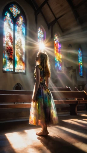 girl praying,wedding photography,church faith,holy spirit,sunbeams,the annunciation,light rays,wedding photographer,sunrays,infant baptism,lens flare,woman praying,first communion,eucharist,praying woman,holy communion,god rays,woman church,jessamine,church religion,Photography,Artistic Photography,Artistic Photography 04