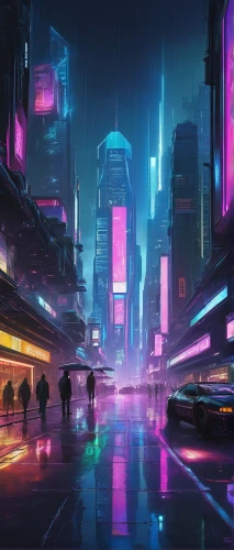 cyberpunk,futuristic landscape,cityscape,futuristic,colorful city,metropolis,shinjuku,fantasy city,neon arrows,shanghai,scifi,tokyo city,harbour city,dystopian,neon ghosts,vapor,tokyo,ultraviolet,hong kong,neon,Illustration,Abstract Fantasy,Abstract Fantasy 18