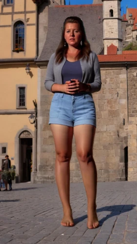 gordita,plus-size model,cellulite,pregnant statue,plus-sized,hefty,plus-size,fat,digital compositing,hips,fatayer,girl in a historic way,cgi,tuscan,pisa,volterra,b3d,maya,évora,thighs,Outdoor,Rothenburg