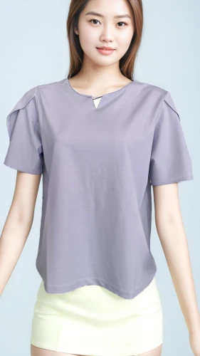 long-sleeved t-shirt,cotton top,undershirt,blouse,active shirt,girl in t-shirt,women's clothing,songpyeon,see-through clothing,tee,transparent background,tshirt,miyeok guk,phuquy,mandu,shirt,korean,on a transparent background,sujeonggwa,in a shirt,Female,Southeast Asians,One Side Up,Youth adult,L,Confidence,Mini Skirt,Pure Color,White