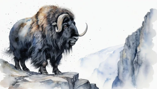 bighorn ram,mountain sheep,muskox,feral goat,bighorn,big horn sheep,black-brown mountain sheep,alpine ibex,mouflon,mountain goat,mammoth,wild sheep,bighorn sheep,north american wild sheep,argali,yak,mountain cow,barbary sheep,buffalo herder,horoscope taurus,Illustration,Paper based,Paper Based 20