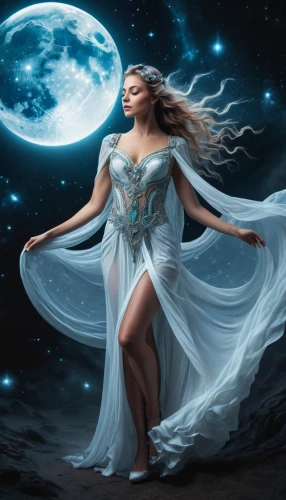 blue moon rose,queen of the night,celtic woman,blue enchantress,moonbeam,blue moon,fantasy picture,celestial body,faerie,fantasy woman,fantasy art,moon phase,sorceress,moonlit,moonlit night,fairy queen,horoscope libra,moonflower,lady of the night,celestial bodies,Photography,General,Fantasy
