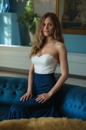 blue dress,jennifer lawrence - female,elegant,navy,sofa,vanity fair,piano,blue room,blue pillow,elegance,cinderella,blue and white,velvet,sitting,sitting on a chair,splendor,spectacular,azure,kat,blue