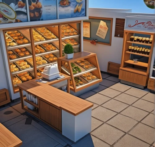 kitchen shop,bakery,bakery products,pantry,convenience store,pastry shop,seafood counter,cosmetics counter,cheese factory,village shop,brandy shop,gold bar shop,deli,store,grocery store,kitchen interior,kitchenette,chefs kitchen,food storage,general store,Photography,General,Realistic
