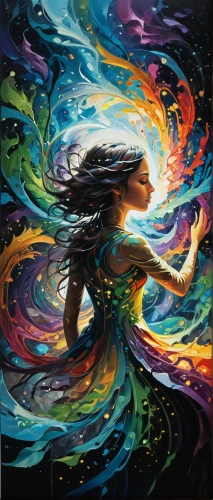 dance with canvases,little girl in wind,mystical portrait of a girl,psychedelic art,oil painting on canvas,dancing flames,the festival of colors,swirling,fire artist,kahila garland-lily,art painting,fire dance,fantasy art,pachamama,whirling,astral traveler,boho art,fantasia,fire dancer,whirlwind,Conceptual Art,Sci-Fi,Sci-Fi 12