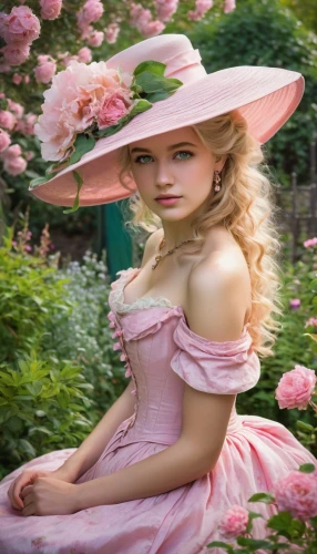 peach rose,pink hat,disney rose,pink rose,southern belle,pink roses,victorian lady,pink beauty,beautiful bonnet,old country roses,pink lady,tea rose,flower hat,ladies hat,garden roses,garden rose,romantic rose,the hat of the woman,blooming roses,rose blossom,Conceptual Art,Oil color,Oil Color 06
