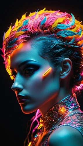 neon body painting,neon makeup,colorful foil background,aura,neon,neon ghosts,neon light,colored lights,bodypaint,luminous,neon lights,colorful light,prismatic,bodypainting,uv,neon colors,digiart,intense colours,digital art,fire artist,Photography,General,Fantasy