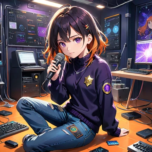 telephone operator,operator,radio set,music producer,disc jockey,dispatcher,night administrator,flight engineer,switchboard operator,newscaster,two-way radio,disk jockey,girl at the computer,transceiver,audio engineer,cyber,radiatori,soundcloud icon,earth station,announcer,Anime,Anime,Realistic