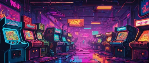 arcade,arcade games,arcades,arcade game,80s,cyberpunk,retro background,pinball,retro,game room,aesthetic,nostalgic,neon ghosts,retro styled,vapor,80's design,1980's,abstract retro,neon coffee,colorful city,Unique,Pixel,Pixel 04