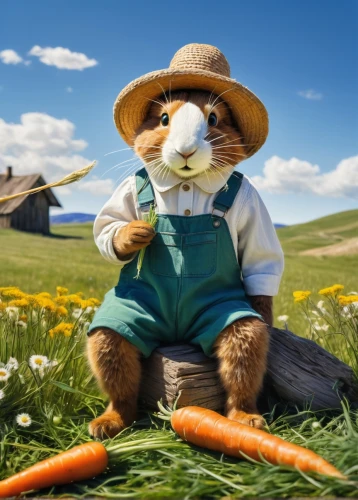 peter rabbit,rabbit pulling carrot,hare field,picking vegetables in early spring,farmer,wild rabbit in clover field,american snapshot'hare,leveret,hare trail,to mow,straw mouse,field hare,farm background,steppe hare,field of cereals,aggriculture,picking flowers,bunny on flower,agricultural,hare of patagonia,Art,Artistic Painting,Artistic Painting 20