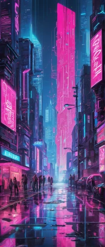 cyberpunk,shinjuku,cityscape,tokyo city,vapor,tokyo,colorful city,futuristic landscape,cyber,metropolis,neon arrows,pink city,shanghai,futuristic,80's design,neon,fantasy city,taipei,urban,aesthetic,Illustration,Abstract Fantasy,Abstract Fantasy 23