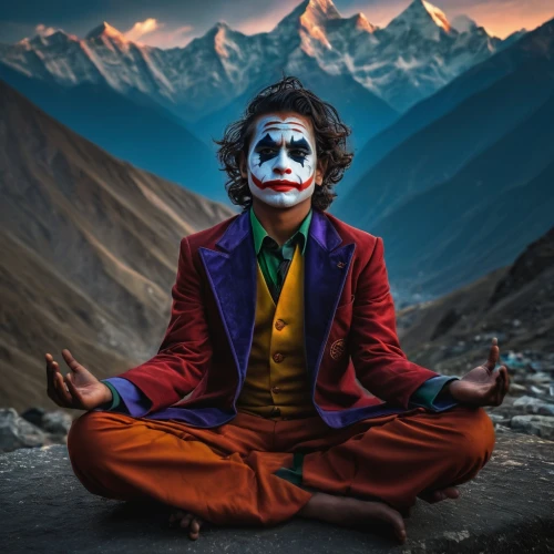 photoshop manipulation,annapurna,yogi,ledger,photo manipulation,meditation,namaste,meditate,himalaya,himalayas,nepal,photoshop creativity,ganga,photomanipulation,joker,image manipulation,meditating,leh,mediation,world digital painting,Photography,General,Fantasy