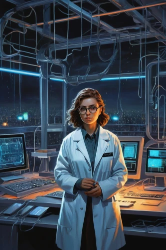 female doctor,sci fi surgery room,sci fiction illustration,ship doctor,theoretician physician,scientist,biologist,researcher,laboratory information,female nurse,marine scientists,women in technology,physician,fish-surgeon,librarian,pathologist,chemical laboratory,operating room,medical sister,engineer,Illustration,Black and White,Black and White 22