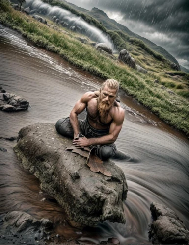 kirkjufell river,bordafjordur,the blonde in the river,valhalla,the man in the water,photoshoot with water,barbarian,rushing water,nature and man,viking,kirkjufell,merman,flowing water,skogafoss,gufufoss,poseidon,aquaman,mountain spring,rapids,wild water