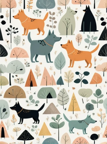 woodland animals,forest animals,animal shapes,seamless pattern,animal stickers,fall animals,animal icons,whimsical animals,background pattern,winter animals,round animals,small animals,seamless pattern repeat,fox stacked animals,cartoon forest,foxes,vector pattern,cat doodles,autumn pattern,wrapping paper,Illustration,Vector,Vector 13