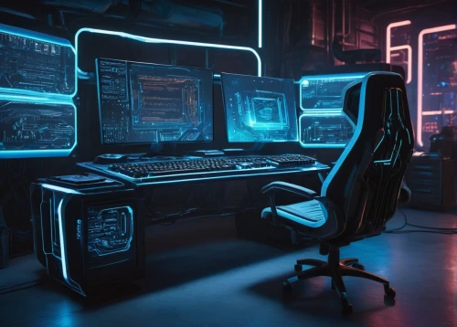 computer room,computer workstation,computer desk,cyberpunk,sci fi surgery room,working space,computer,cyber,barebone computer,research station,ufo interior,cyberspace,the server room,computer game,neon human resources,computer system,computer games,consoles,desktop computer,scifi,Conceptual Art,Fantasy,Fantasy 33