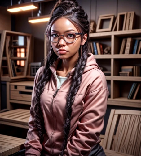 librarian,maria bayo,female doctor,portrait background,artificial hair integrations,television character,brandy,stitch frames,with glasses,reading glasses,women in technology,portrait photographers,composites,portrait photography,sigourney weave,bookkeeper,black professional,lupe,senior photos,pink round frames