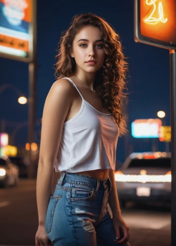 girl and car,girl in t-shirt,girl in car,girl in overalls,jeans background,young woman,beautiful young woman,photo session at night,portrait photographers,teen,cotton top,denim,portrait photography,car model,bluejeans,girl walking away,retro woman,jeans,retro girl,pretty young woman,Conceptual Art,Daily,Daily 12
