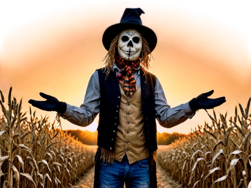 scarecrow,scarecrows,straw man,days of the dead,pilgrim,guy fawkes,wheat field,day of the dead skeleton,day of the dead,farmer,wheat fields,skeleltt,day of the dead frame,wheat crops,aggriculture,danse macabre,agroculture,scare crow,hag,straw field,Illustration,Realistic Fantasy,Realistic Fantasy 39