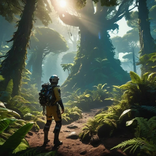 exploration,the forests,the forest,explorer,forests,alien world,northwest forest,terraforming,rainforest,green forest,forest path,rain forest,exploring,jungle,holy forest,alien planet,forest,elven forest,environment,forest glade,Photography,General,Realistic