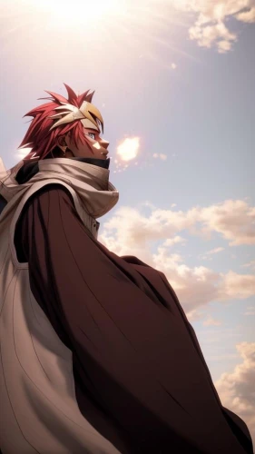 katakuri,magi,fairy tail,shinigami,sun god,protect,hawks,iaijutsu,sol,dragon slayer,axel jump,king,king of the ravens,cloak,wind warrior,kame sennin,red cape,big hero,red-haired,happy birthday banner