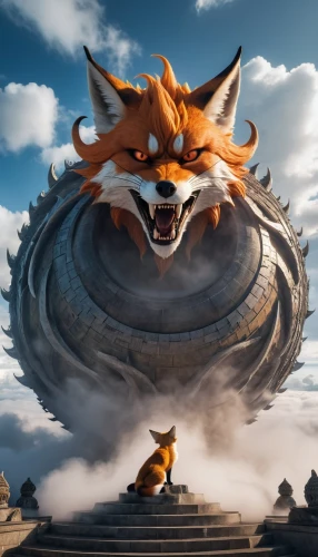 nine-tailed,firefox,lion king,the lion king,cheshire,fury,firespin,crash,circle of life,furta,ear of the wind,dragonball,3d fantasy,lion fountain,dragon ball,skylander giants,kingdom,mozilla,vlc,whirlwind,Photography,General,Realistic