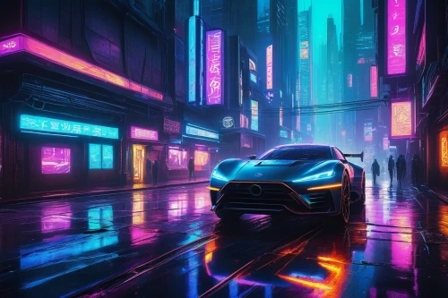 neon arrows,3d car wallpaper,zenvo-st,neon,futuristic,honda nsx,futuristic car,cityscape,elektrocar,neon lights,futuristic landscape,lamborghini,cyberpunk,vantage,colorful city,lamborghini huracán,urban,toyota supra,nissan,nissan r89c,Art,Artistic Painting,Artistic Painting 49