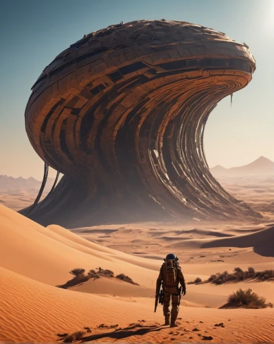 dune,desert planet,viewing dune,alien planet,wadirum,admer dune,stone desert,capture desert,alien world,sahara,merzouga,futuristic landscape,desert,dune landscape,wadi rum,sahara desert,libyan desert,namib,arid,desert desert landscape,Illustration,Realistic Fantasy,Realistic Fantasy 36