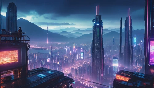 futuristic landscape,cyberpunk,metropolis,cityscape,futuristic,scifi,dystopian,fantasy city,sci-fi,sci - fi,city panorama,colorful city,sci fi,vast,vapor,dystopia,alien world,citadel,mesa,atmoshphere,Conceptual Art,Daily,Daily 06