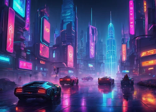 cyberpunk,futuristic landscape,cityscape,colorful city,fantasy city,futuristic,tokyo city,metropolis,dystopian,neon arrows,shinjuku,shanghai,tokyo,80's design,80s,urban,neon lights,city at night,scifi,neon ghosts,Unique,Pixel,Pixel 05