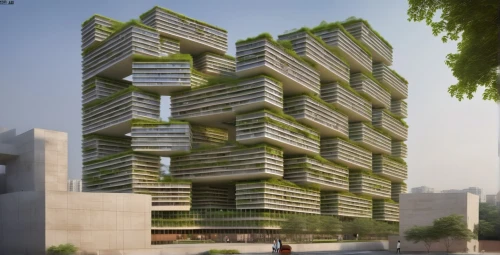 eco-construction,building honeycomb,residential tower,green living,multistoreyed,cubic house,apartment block,apartment building,multi-storey,residential building,office block,eco hotel,kirrarchitecture,high-rise building,growing green,urban design,bulding,modern architecture,block of flats,modern building