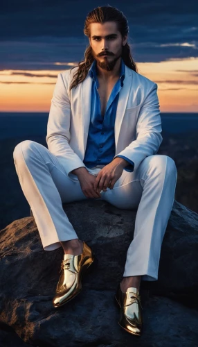 male model,man's fashion,blue shoes,conquistador,men's suit,suit trousers,men's wear,dress shoes,man at the sea,men clothes,white clothing,merman,man on a bench,aquaman,tie shoes,mens shoes,danila bagrov,formal shoes,poseidon,thinking man,Conceptual Art,Fantasy,Fantasy 34