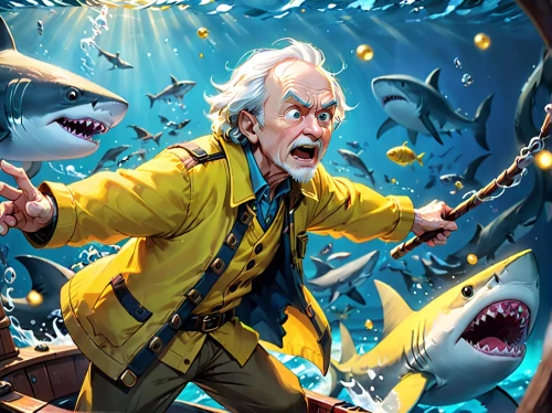 game illustration,fish-surgeon,cg artwork,god of the sea,version john the fisherman,sci fiction illustration,school of fish,twelve,jaws,risk joy,april fools day background,shark,game art,lures and buy new desktop,playmat,sharks,dolphin background,full hd wallpaper,collectible card game,tabletop game,Anime,Anime,Cartoon