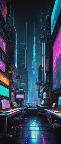 cyberpunk,futuristic landscape,cityscape,colorful city,fantasy city,cyberspace,metropolis,futuristic,shinjuku,neon arrows,scifi,cyber,tokyo city,80s,80's design,neon lights,black city,city at night,sci-fi,sci - fi,Conceptual Art,Graffiti Art,Graffiti Art 01