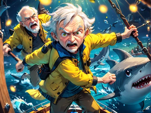 game illustration,sci fiction illustration,cg artwork,risk joy,jaws,sharks,marine scientists,god of the sea,risk,game art,big-game fishing,book illustration,aquarium inhabitants,fish-surgeon,adventure game,frame illustration,action-adventure game,the people in the sea,tabletop game,full hd wallpaper,Anime,Anime,Cartoon