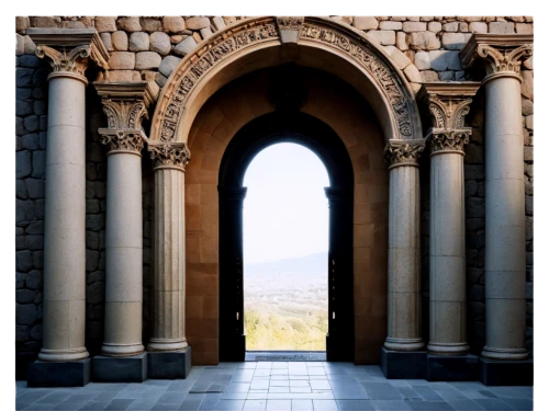pointed arch,spanish missions in california,doorway,church door,archway,buttress,arches,el arco,monastery israel,stanford university,triumphal arch,romanesque,arco,arch,gateway,the door,front door,celsus library,round arch,doors,Illustration,Japanese style,Japanese Style 09