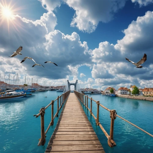 wooden pier,the mediterranean sea,mediterranean sea,adriatic,ionian sea,venetian lagoon,wooden bridge,greek island,fishing pier,greek islands,burano island,boat harbor,boat landscape,docks,mediterranean,landscape photography,boat dock,travel insurance,sea landscape,landscape background,Photography,General,Realistic