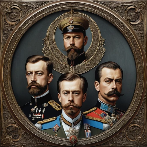 orders of the russian empire,monarchy,grand duke of europe,grand duke,the emperor's mustache,napoleon iii style,prussian,german empire,the order of the fields,cossacks,gentleman icons,russia,franz ferdinand,franz,overtone empire,brazilian monarchy,portraits,the crown,fraternity,group of people,Illustration,Black and White,Black and White 01