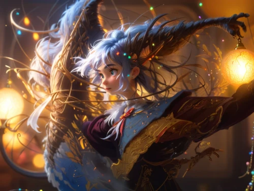 fairy peacock,krampus,firedancer,fantasia,fae,elves flight,art bard,the enchantress,faerie,the holiday of lights,fire dancer,blue enchantress,garland of lights,faery,fairy tale character,fairy lights,alice,fairy queen,fairy,christmas angel,Anime,Anime,Cartoon