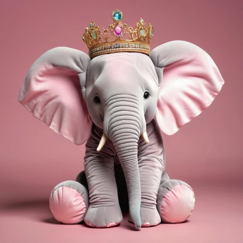 pink elephant,circus elephant,elephant's child,girl elephant,elephant toy,princess crown,crown render,pachyderm,circus animal,elephantine,mandala elephant,elephant,anthropomorphized animals,lord ganesh,royal crown,monarchy,dumbo,elephant kid,imperial crown,ganpati,Photography,Artistic Photography,Artistic Photography 05