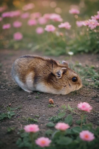 bunny on flower,field mouse,grasshopper mouse,meadow jumping mouse,jerboa,kangaroo rat,cottontail,desert cottontail,mountain cottontail,baby rabbit,white footed mouse,field hare,audubon's cottontail,degu,eastern cottontail,steppe hare,flower animal,baby bunny,cavy,chinese tree chipmunks